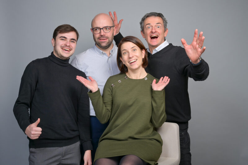 Photo d'équipe convention entreprise Covéa Le Mans